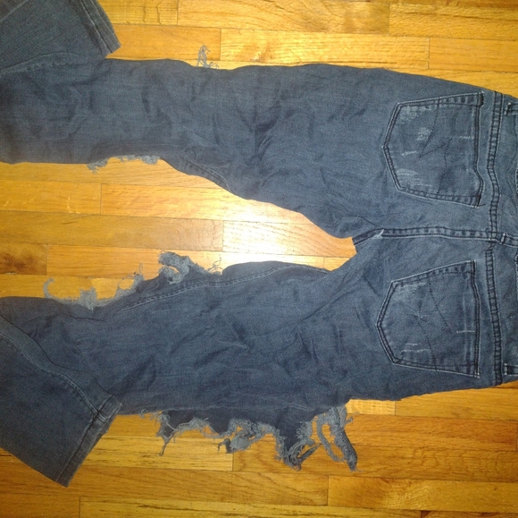 Blue Distressed Denim - Picture 2 of 2